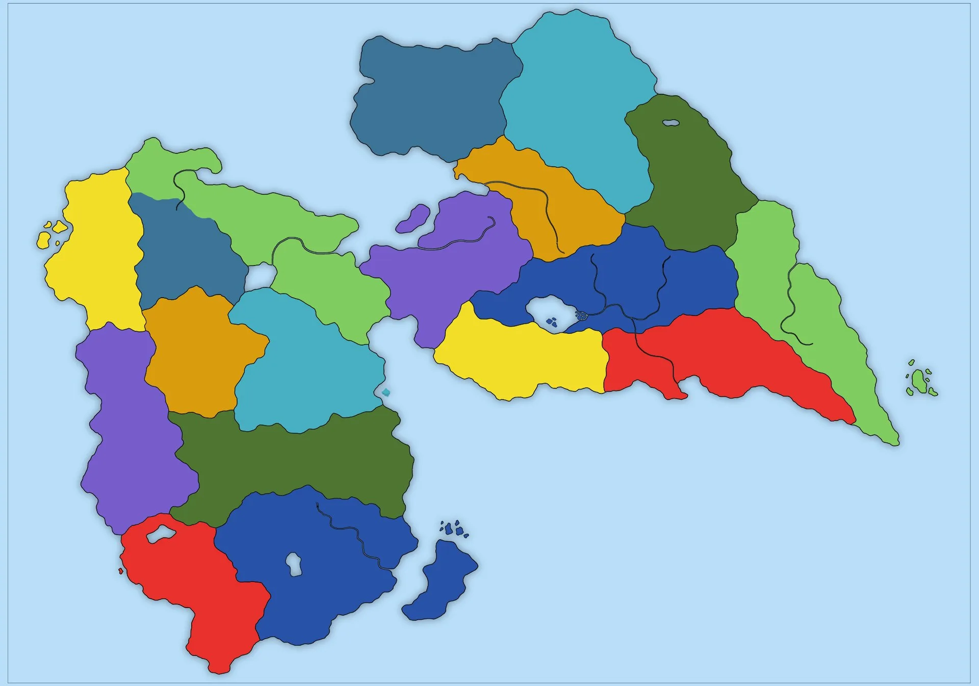 La carte du Shapership Game : MAD Land et NO MAD Land